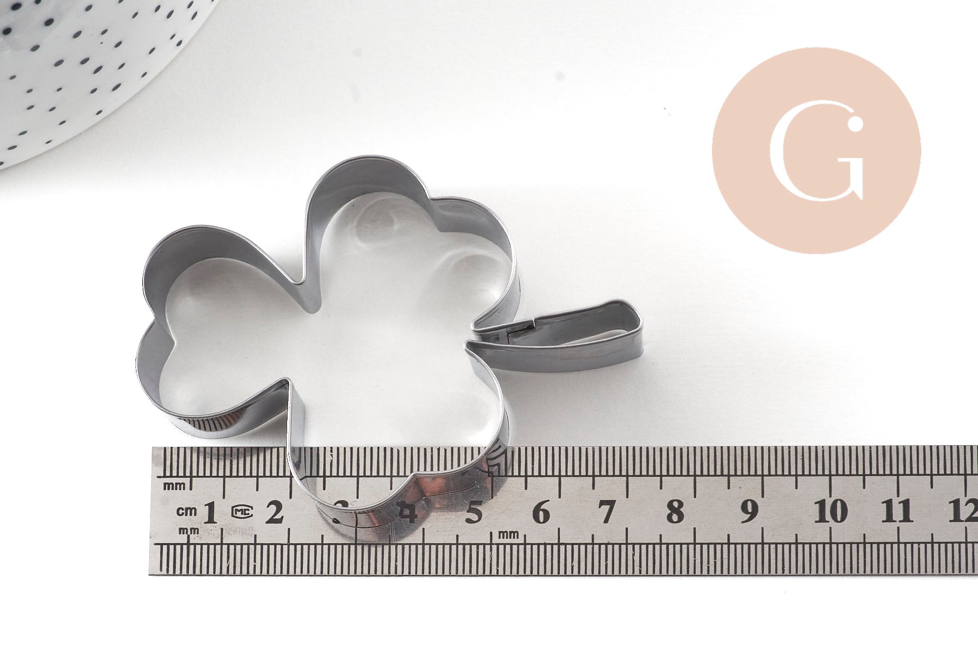 Gingerlily Emporte-pièce Trèfle G11050 inox 7,4 cm
