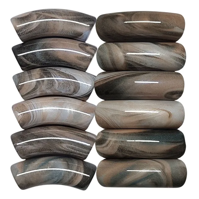 ARTSHOP Tubes DESIGN Ondulé 12MM marron x6 tubes