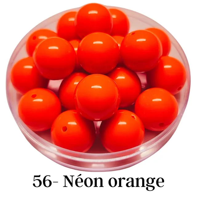 ARTSHOP Boules 20MM 56 boule orange néon x10