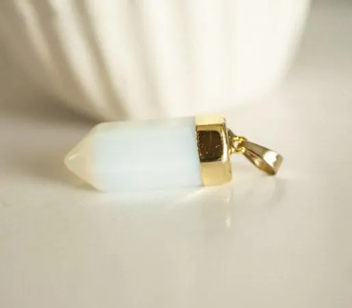 Gingerlily Pendentifs G1853 pendentif pointe Opalite doré 40mm