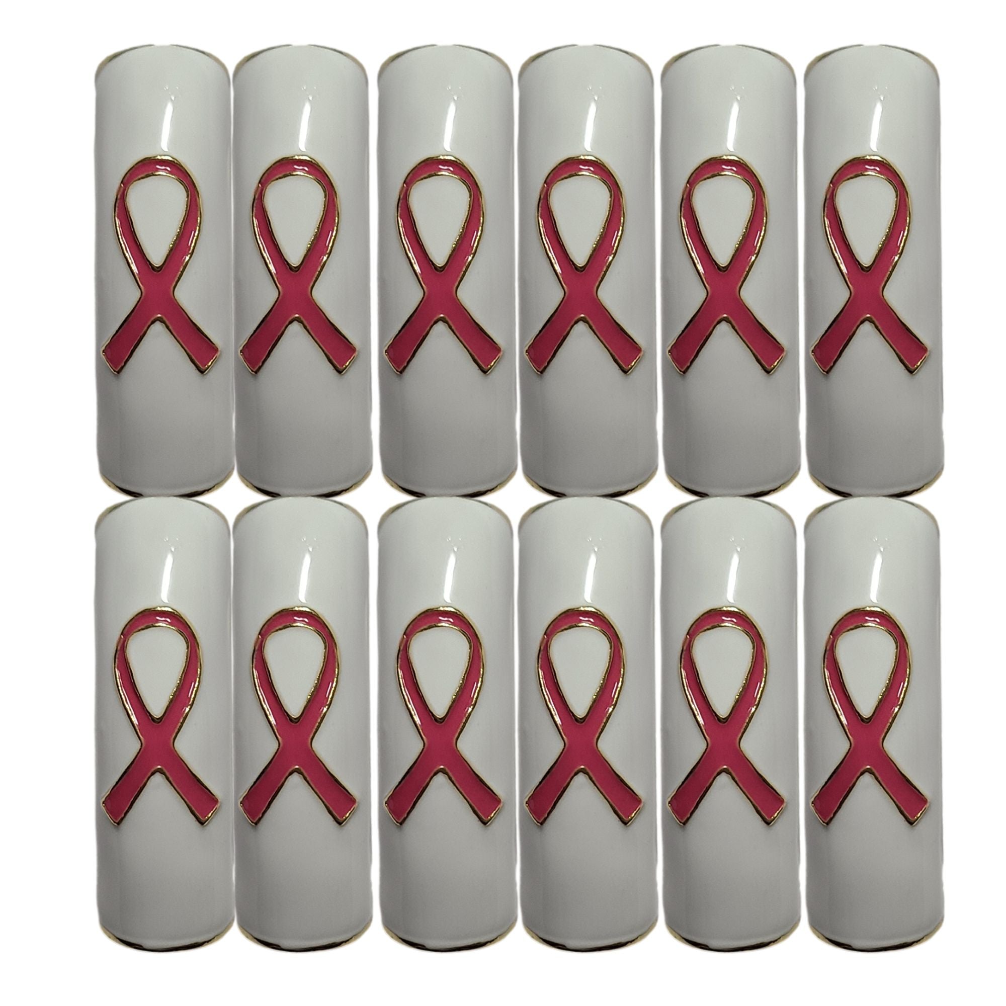ARTSHOP Strass & Émaillés 335 Tube incurvé Ruban blanc 12mm x1