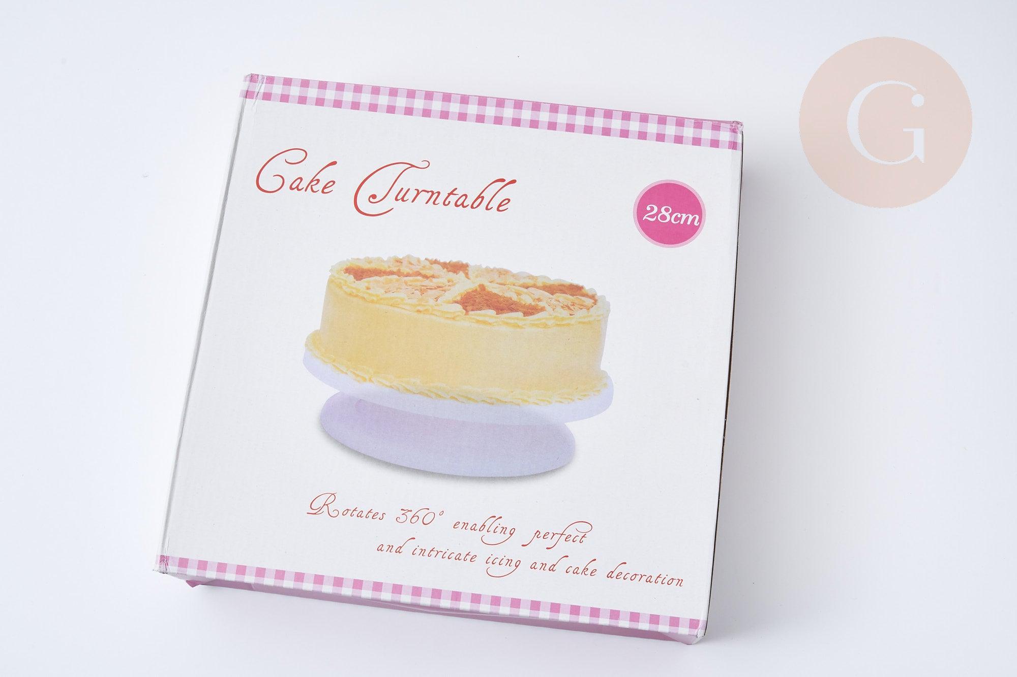 Gingerlily Plateau tournant gâteau silicone rose 276mm x1