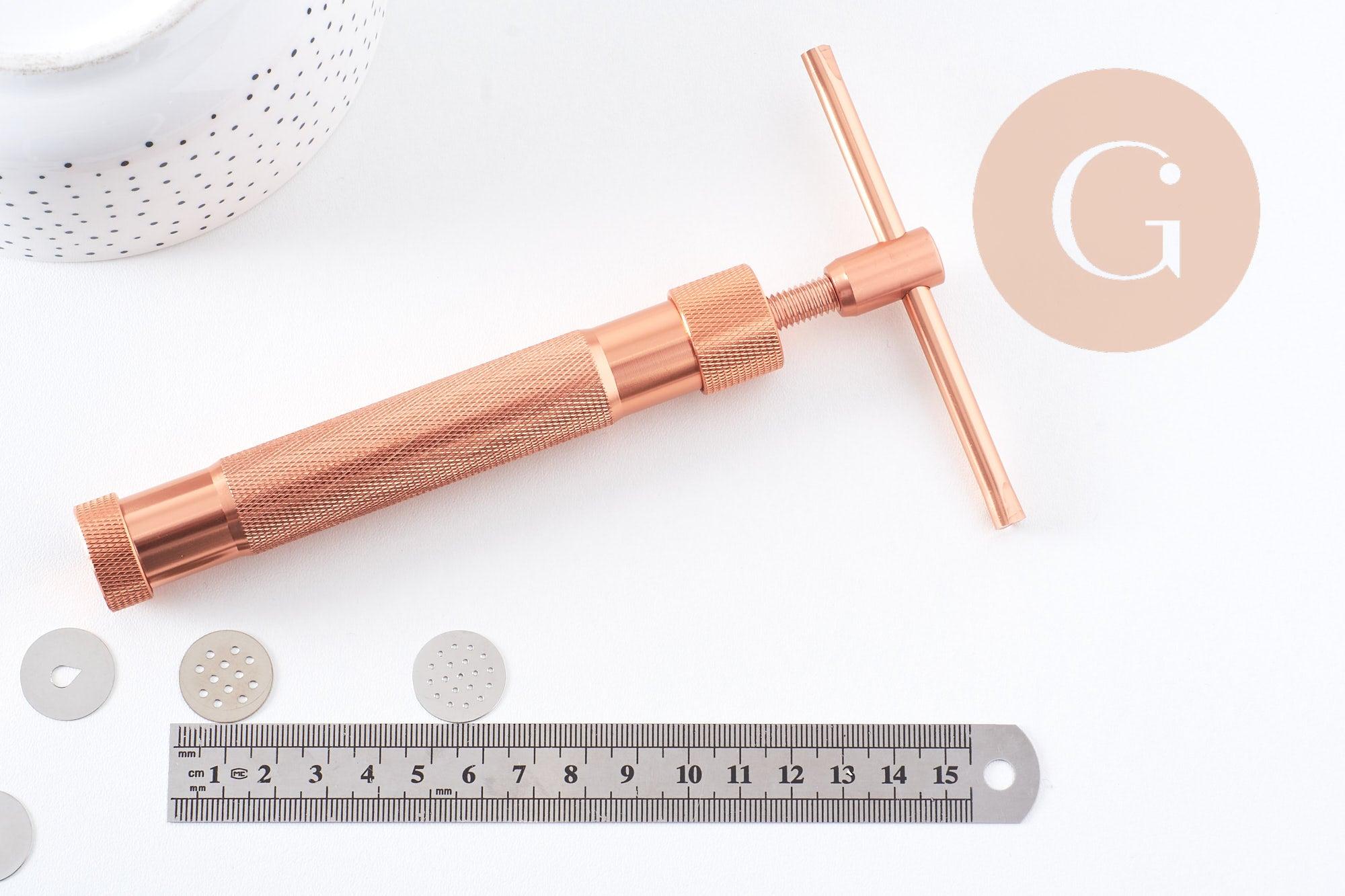 Gingerlily Pâte polymère Extrudeuse pâte polymère 20 disques métal