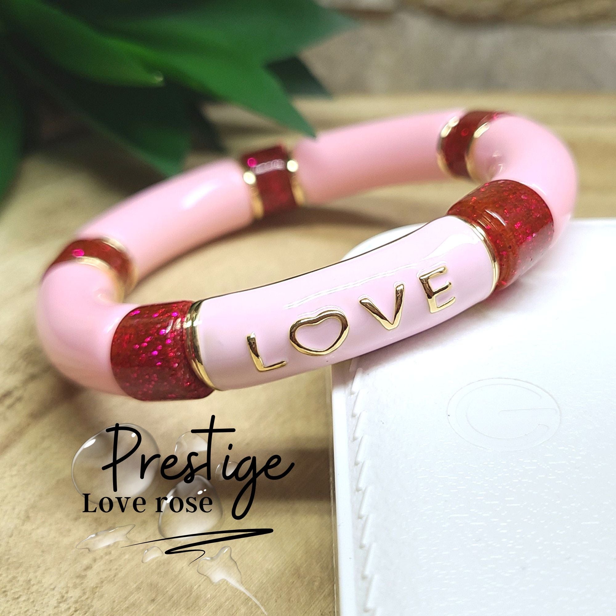 Idée création 62 bracelet tubes marshmallow love