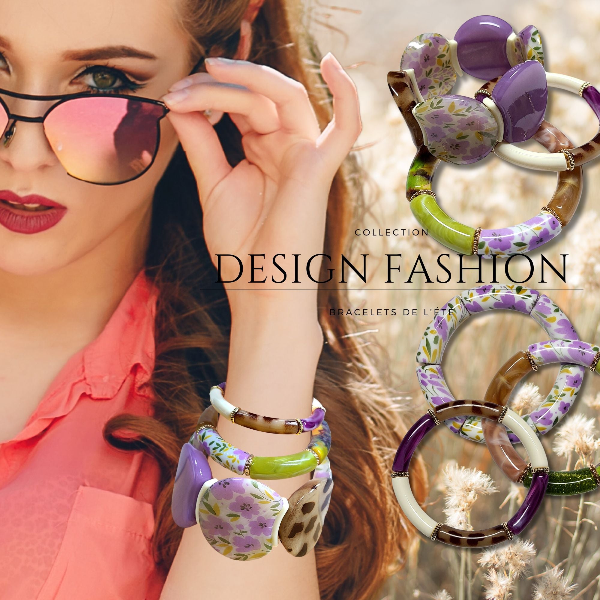 Artshop Tubes Design 1008 tube fleurs violet x1