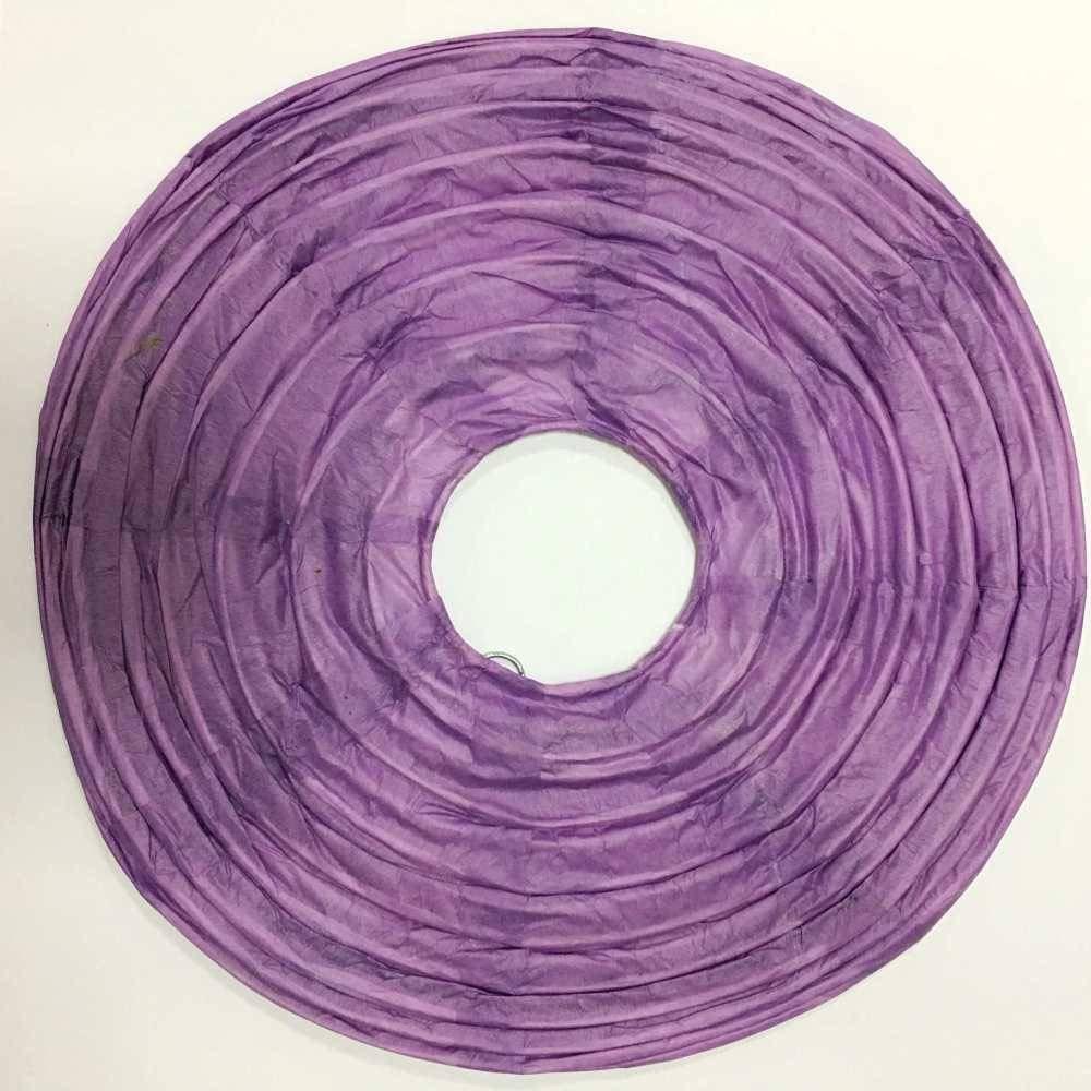 Abat-jour papier violet clair boule ronde 30cm G058