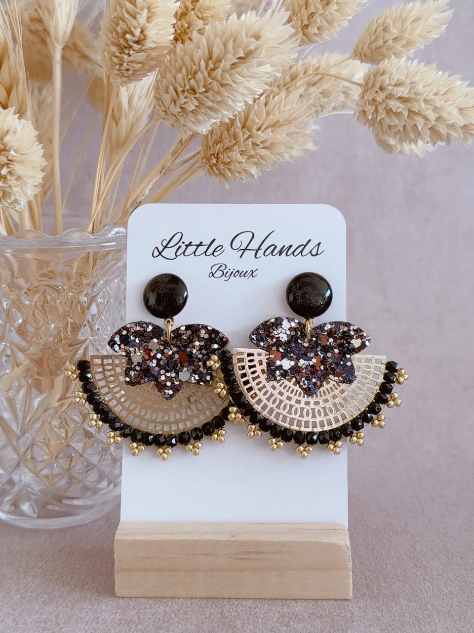 Little Hands Bijoux Aglaée 6 boucles d'oreilles fantaisie création maison