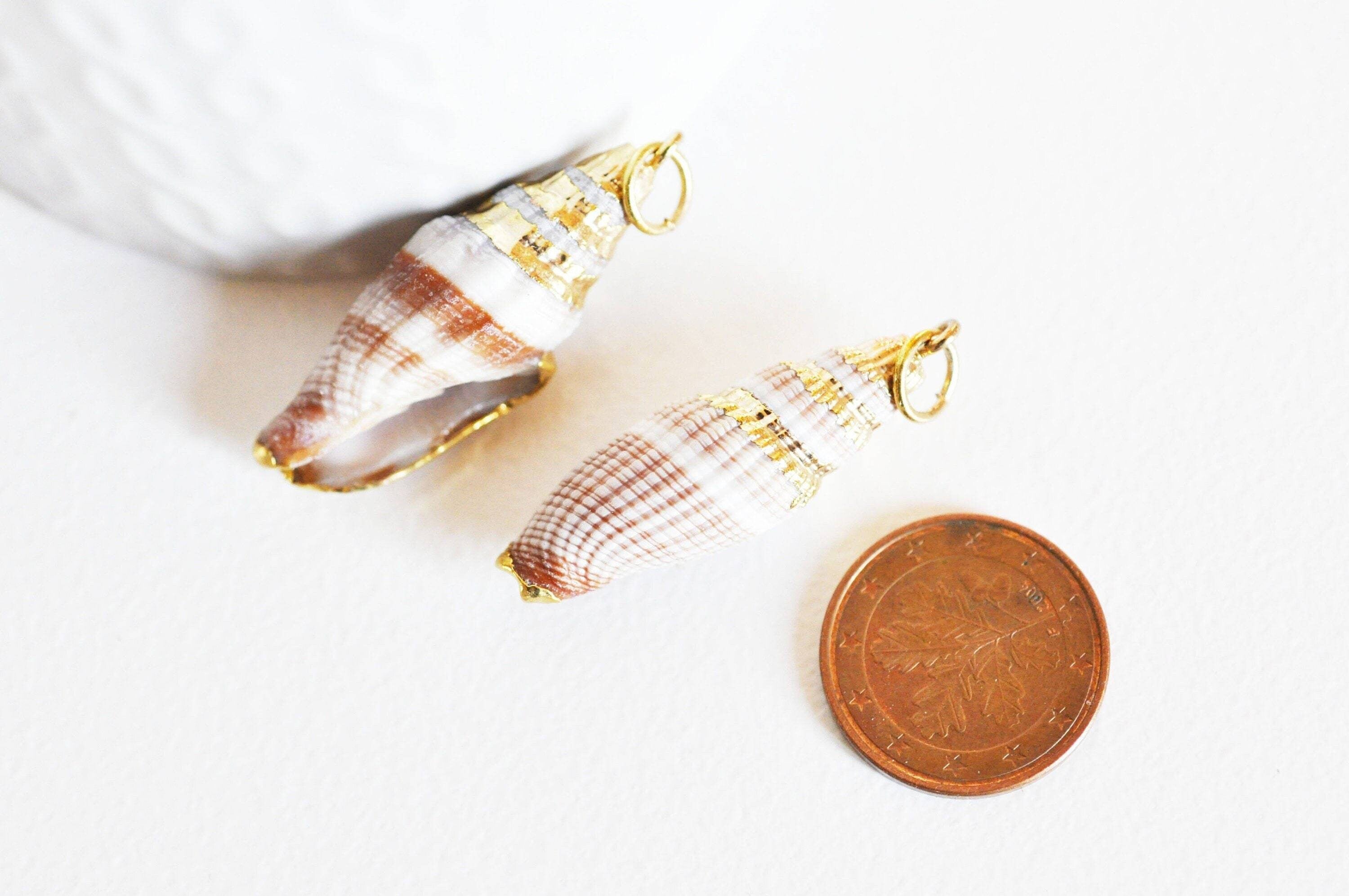 Gingerlily G2665 pendentif coquillage spirale doré 38mm