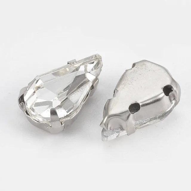 Gingerlily G0021 cabochon goutte cristal 6x10mm x5