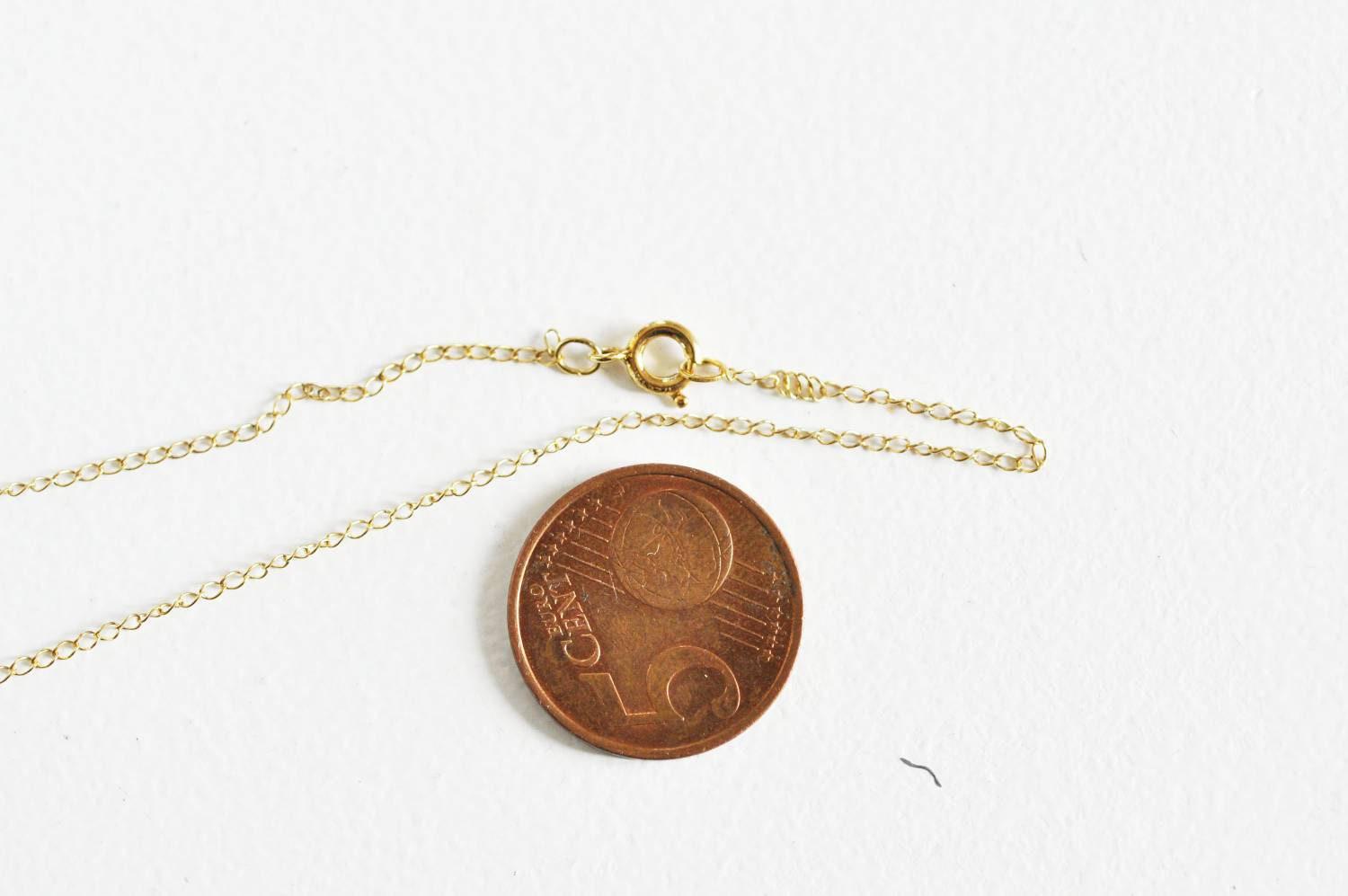 Gingerlily G1155 chaîne fine gold-filled 14K 41cm 1.5mm