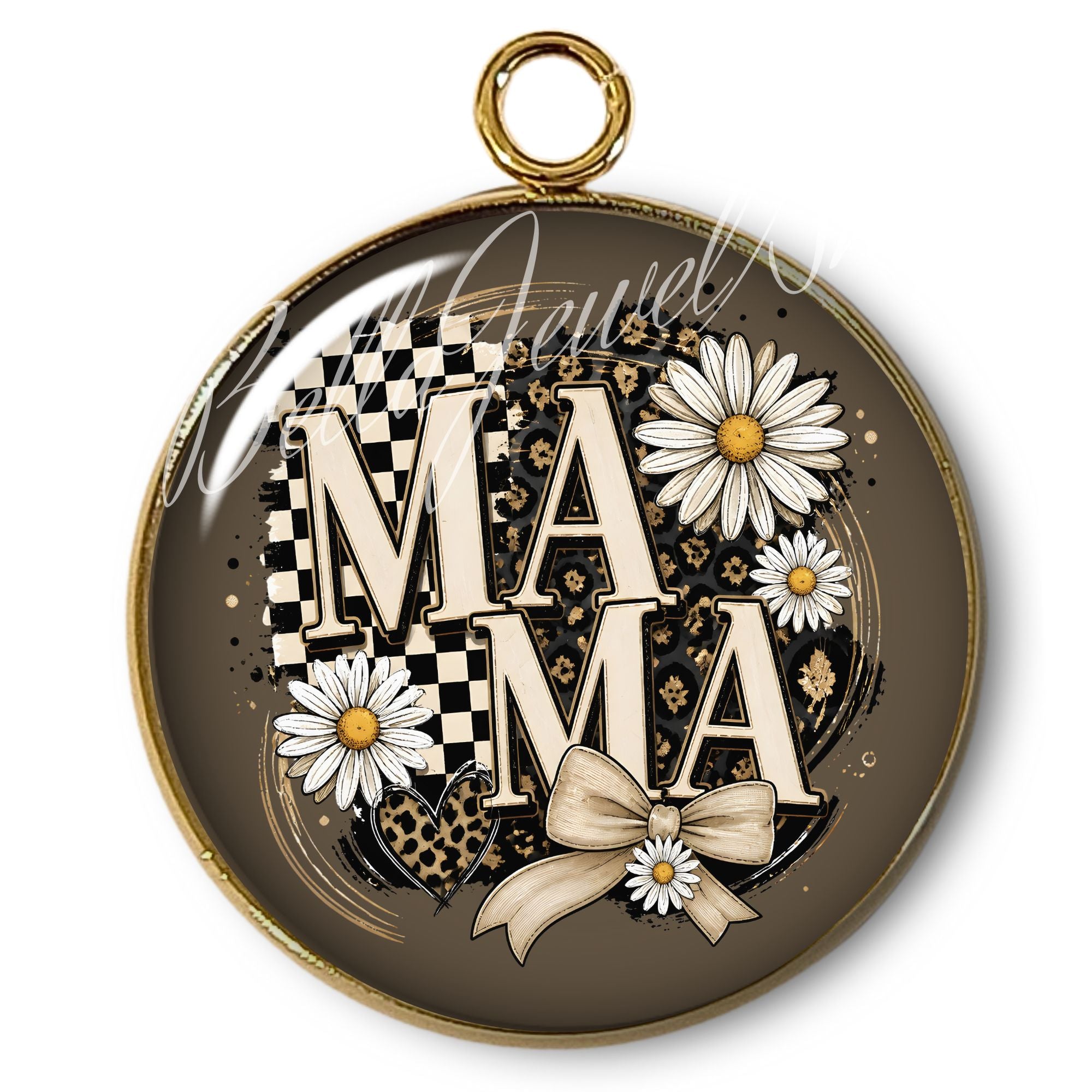ARTSHOP Intemporel 96 MAMA pendentif plaqué or x1 verre
