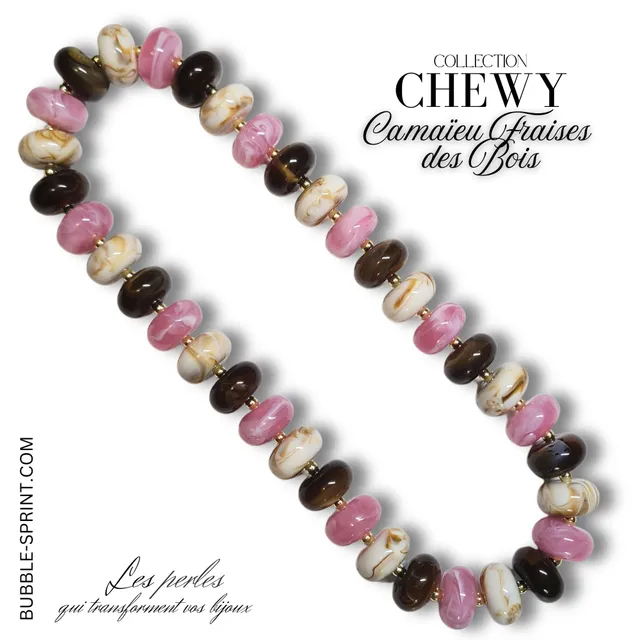 ARTSHOP Chewy collier Fraises des Bois 46cm monté