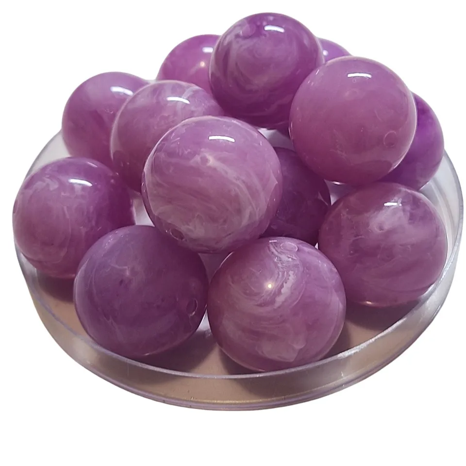 ARTSHOP Boules 368 perle lilas marbré 24mm x1 boule