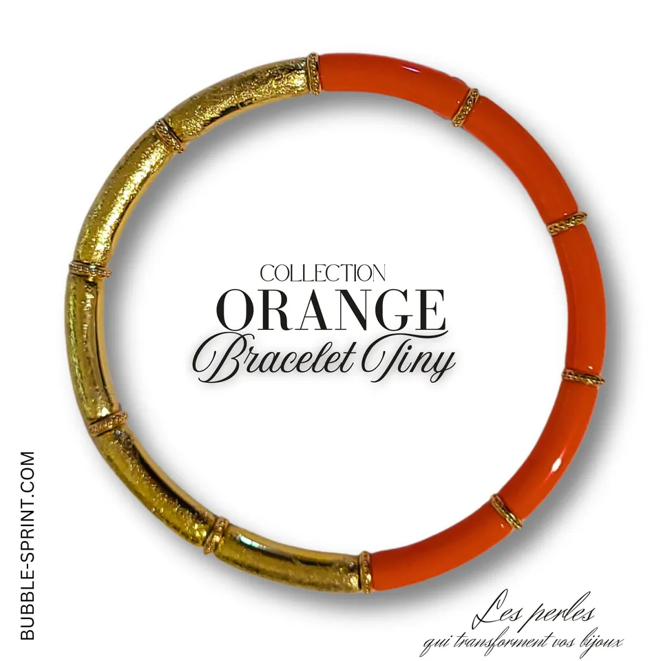 ARTSHOP Prêts-à-porter Orange Fluo bracelet Tiny monté