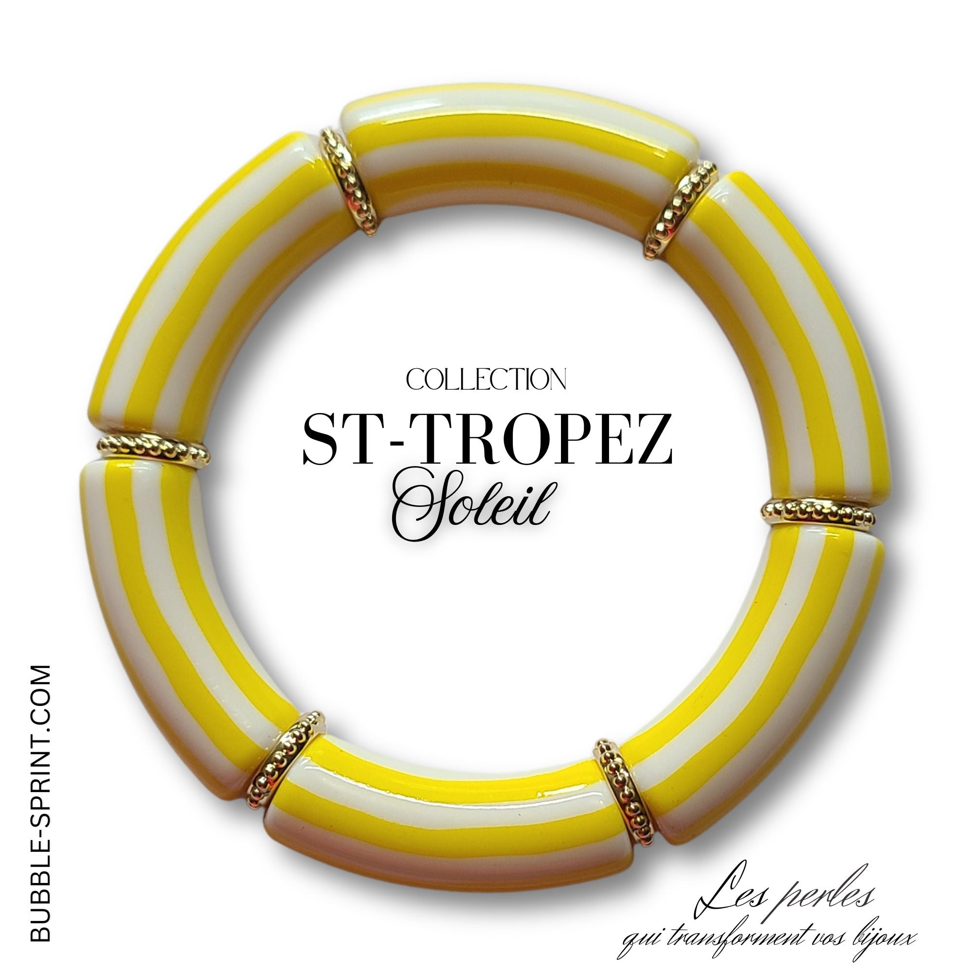 ARTSHOP Tubes à Rayures 450 perle tube citron 12MM x1