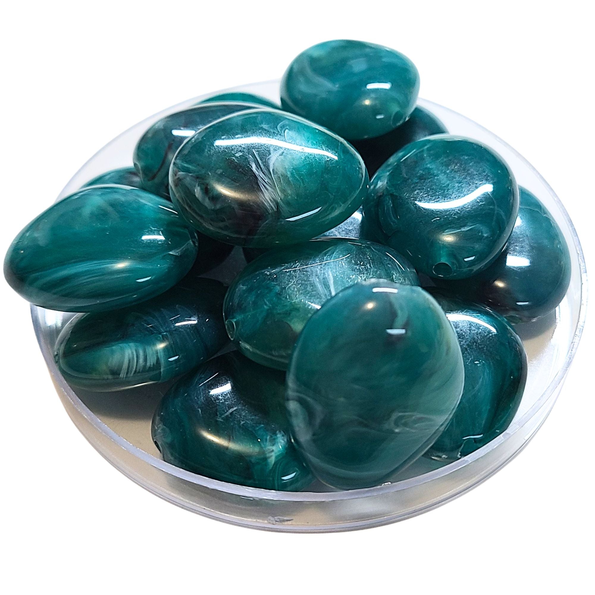 ARTSHOP Galets TIKA 24 Zircon marbré perle galet 30mm x1