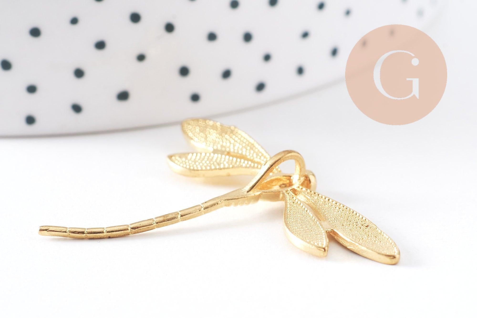 Gingerlily Pendentifs Libellule G1481 pendentif laiton 43mm x2