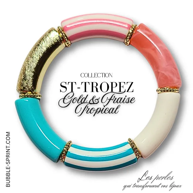 ARTSHOP St-Tropez Gold Fraise bracelet monté prêt à porter