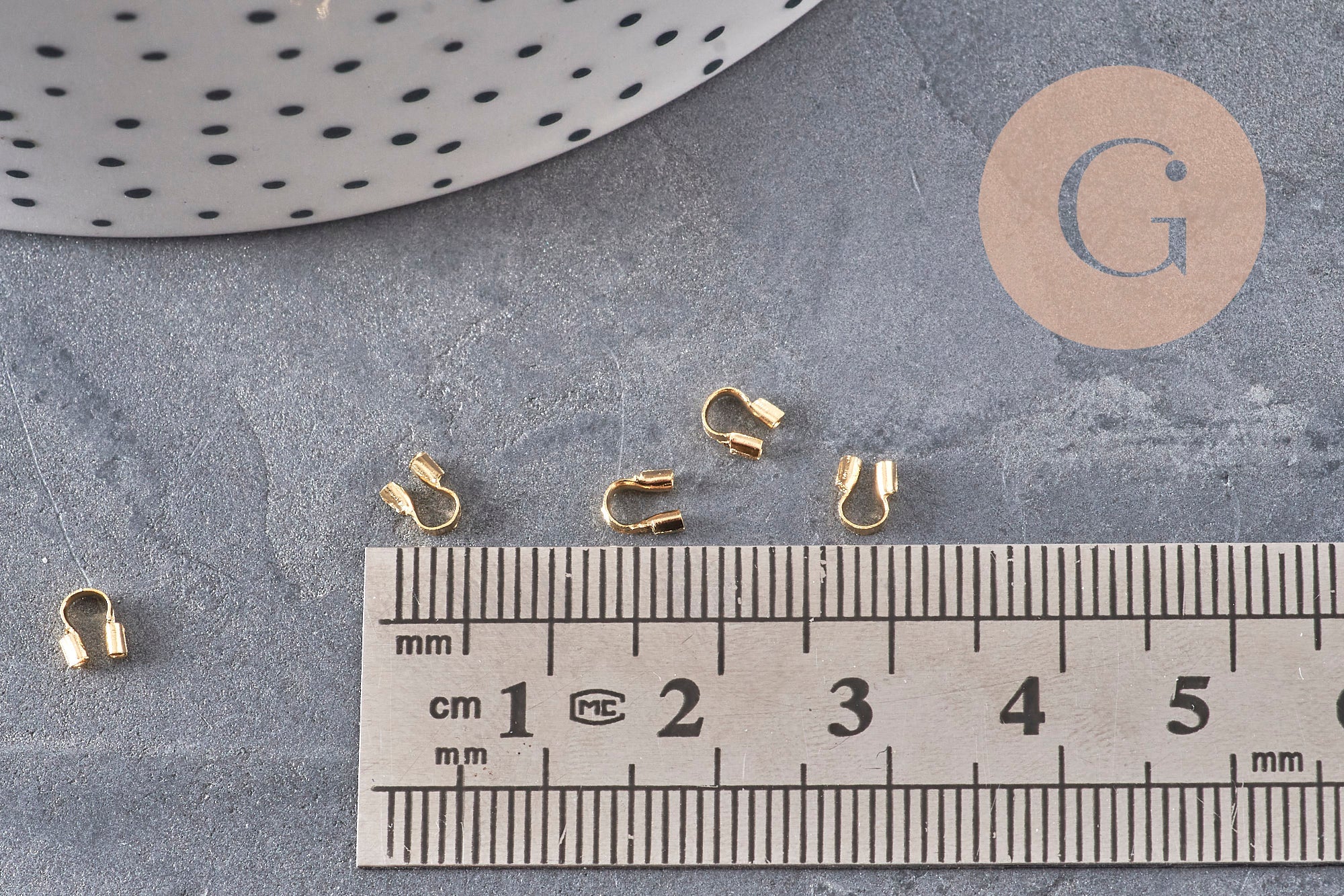 Gingerlily G11145 protège-fil laiton doré 24K 5mm x10