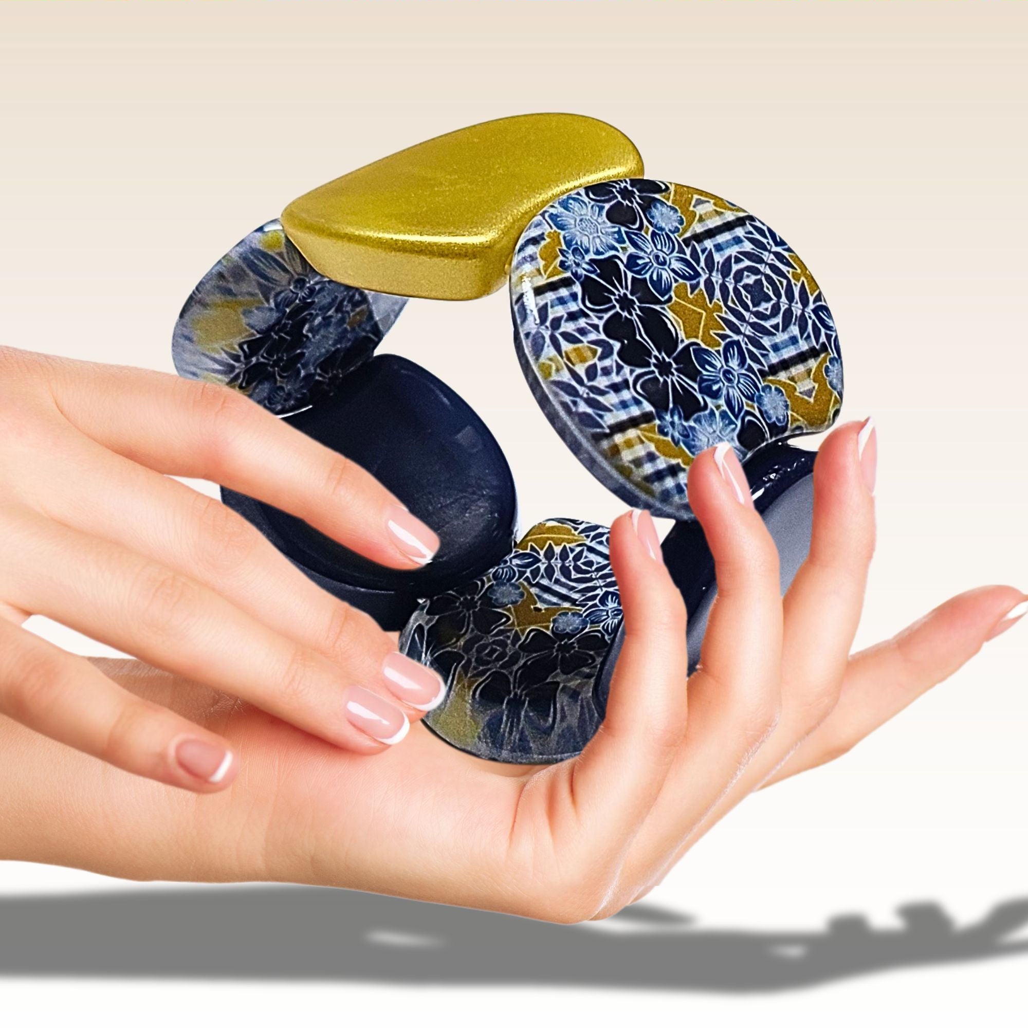 ARTSHOP Palets Lune 1054 palet incurvé fleurs 37mm x1