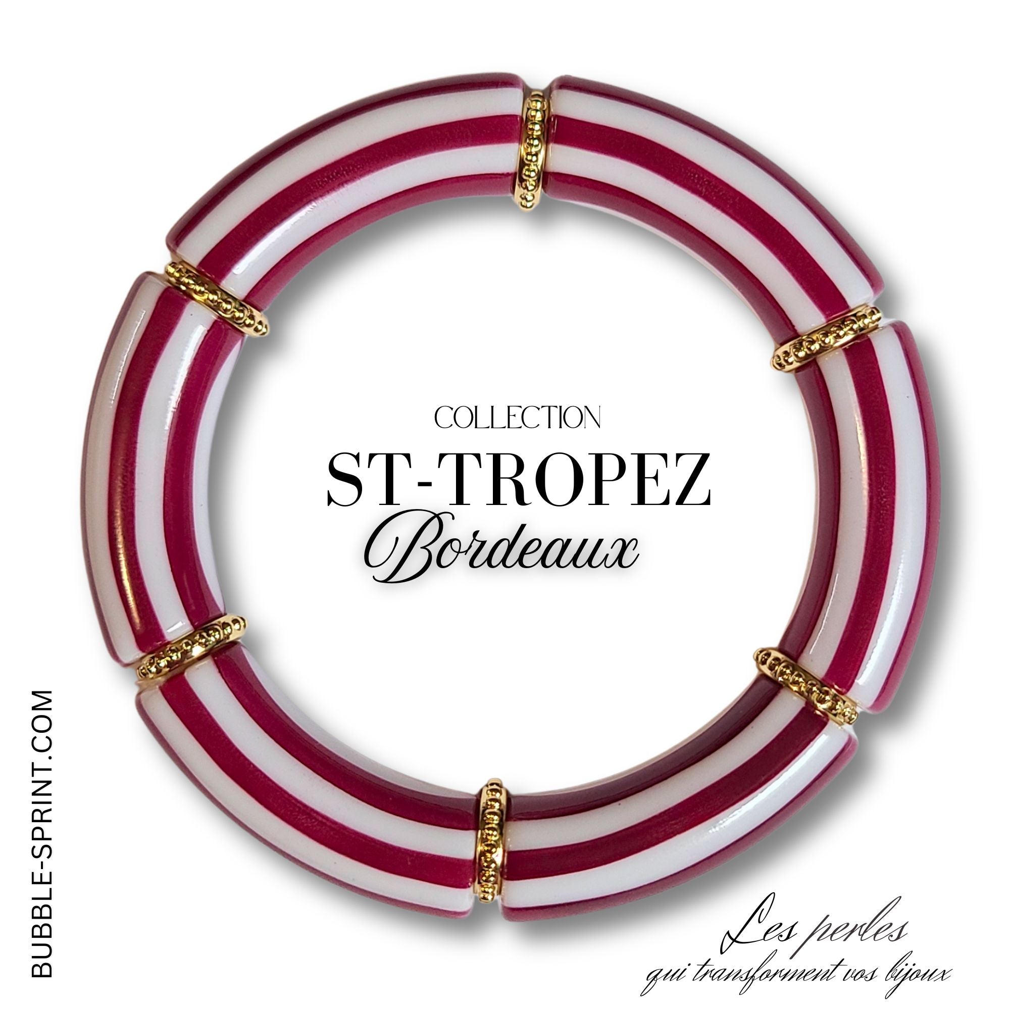 ARTSHOP Prêts-à-porter ST-TROPEZ Bracelet bordeaux kit