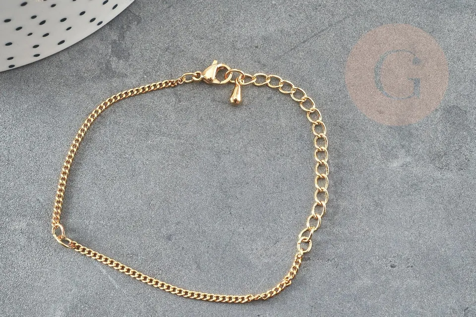 Gingerlily G9243 base bracelet chaîne dorée 17,7 cm x1