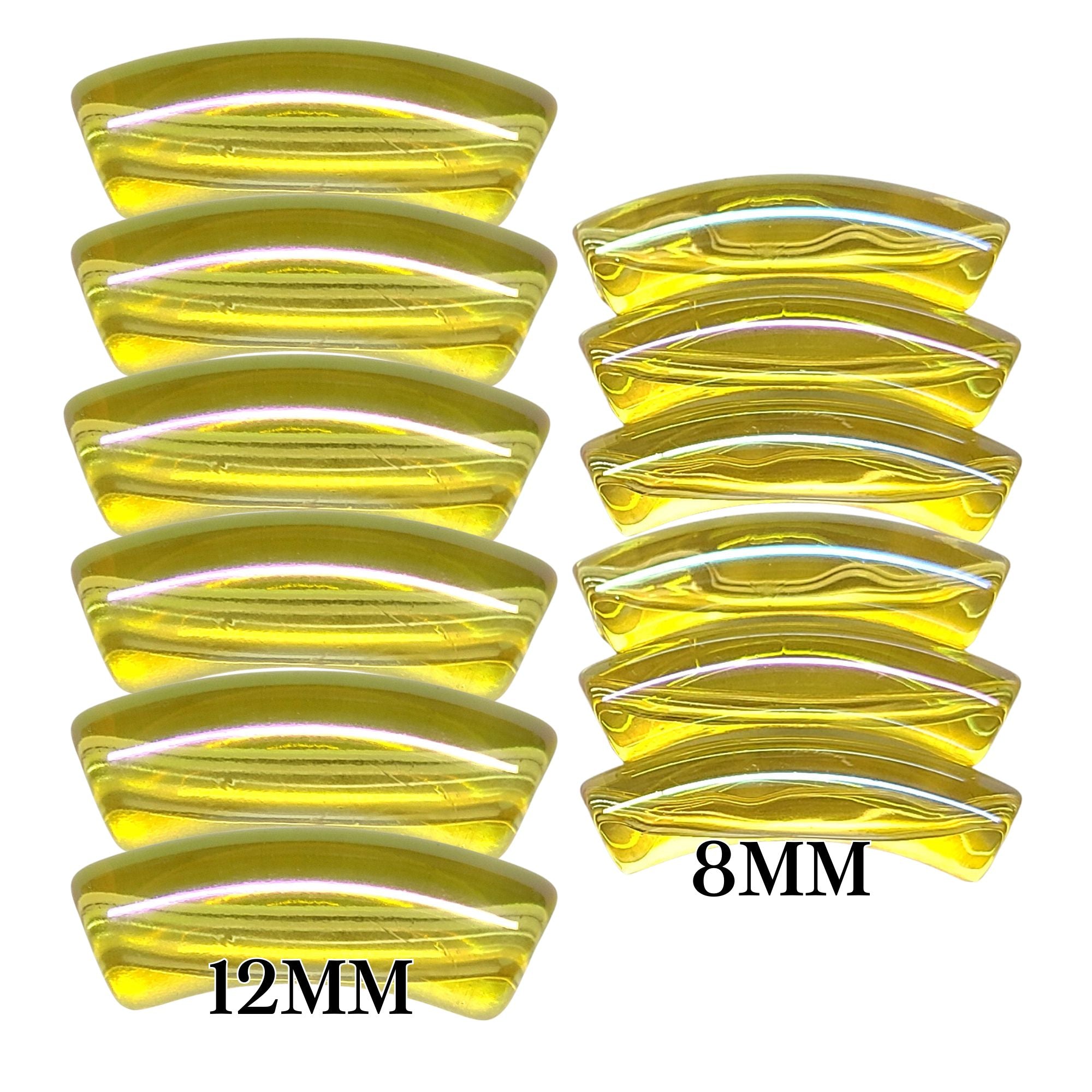 ARTSHOP Tubes 8MM 381 tube incurvé citron AB jaune