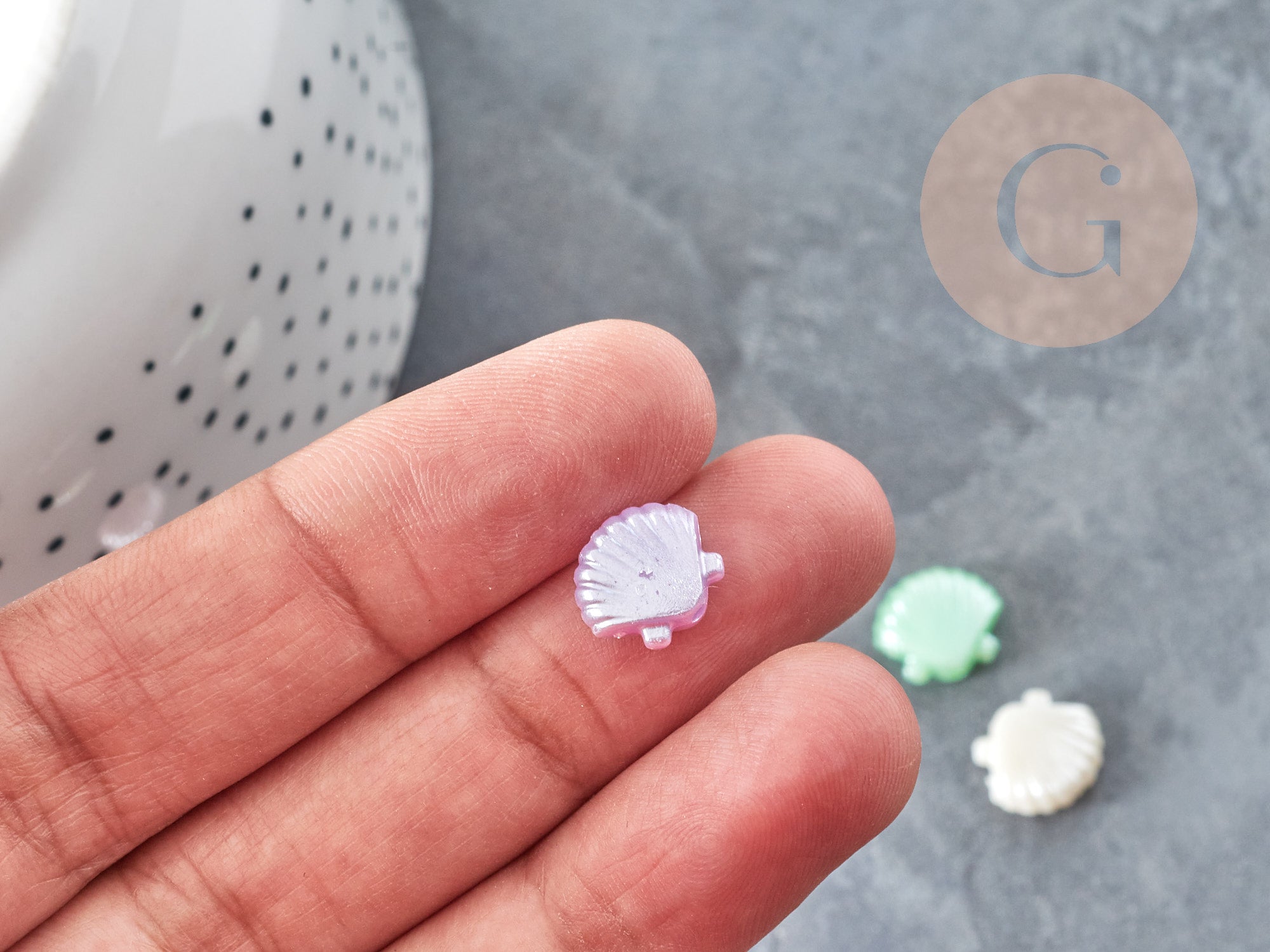 Gingerlily G9029 perles coquillage acrylique 11,5mm x20
