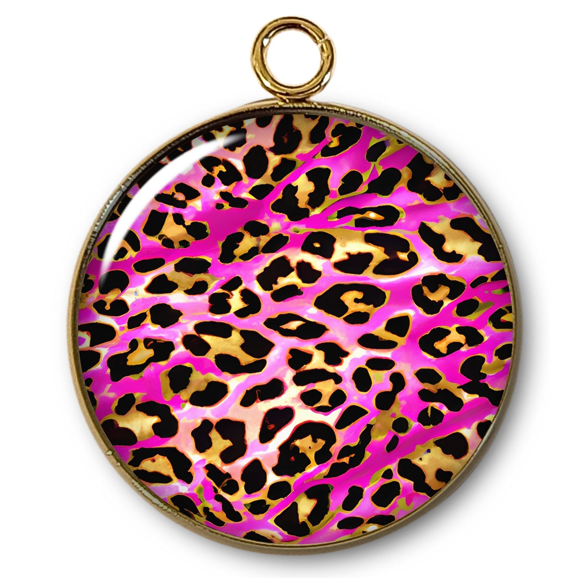 ARTSHOP Intemporel 32 pendentif léopard plaqué or x1