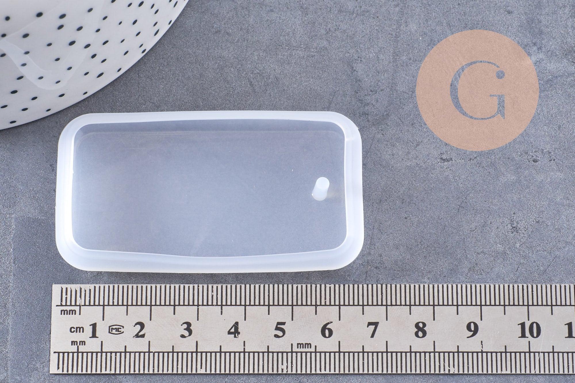 Gingerlily Moule silicone rectangle pendentif 66,5mm
