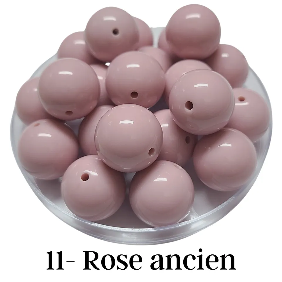 ARTSHOP 11 Boules 20mm rose ancien brillant x10