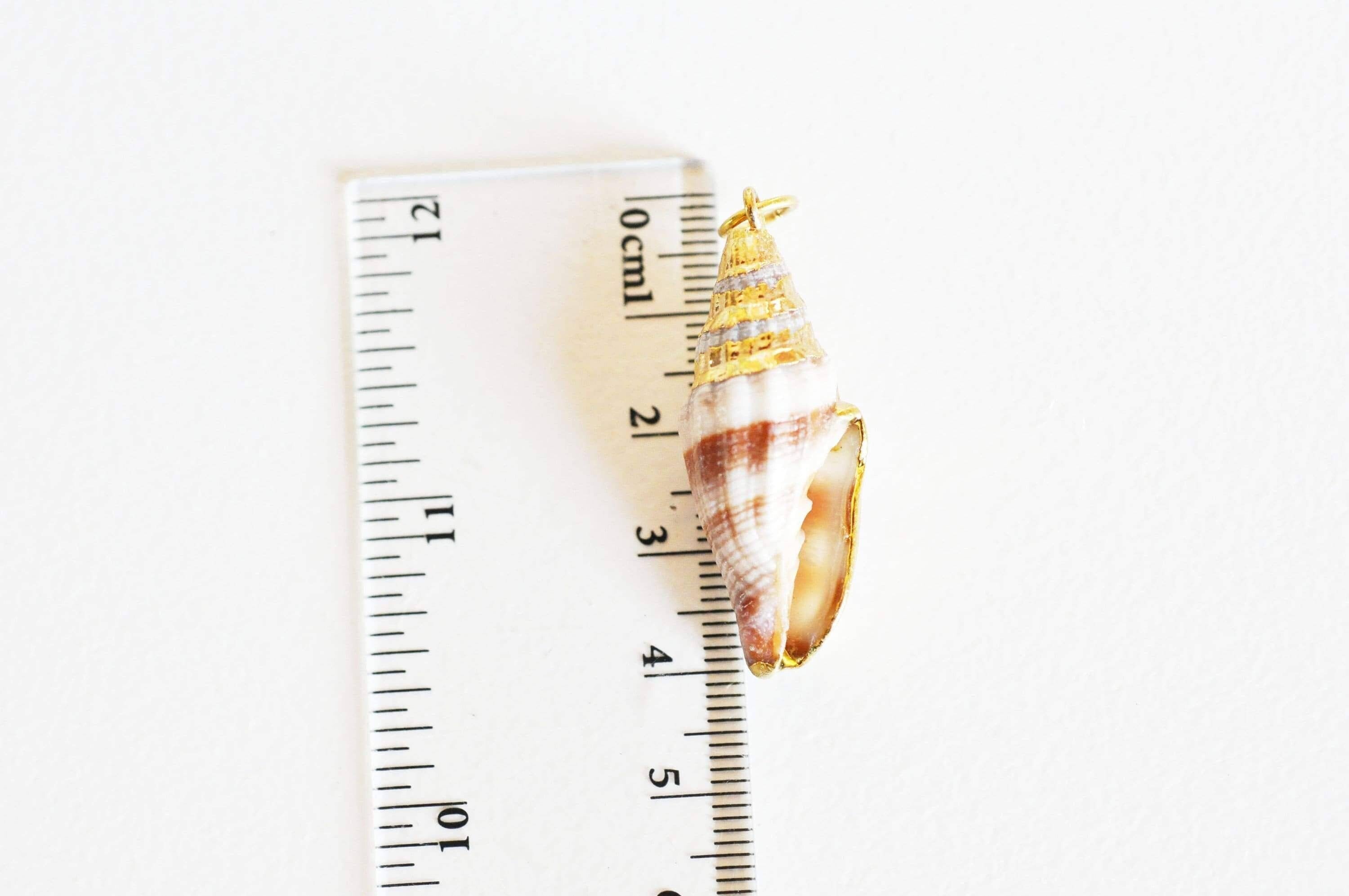 Gingerlily G2665 pendentif coquillage spirale doré 38mm