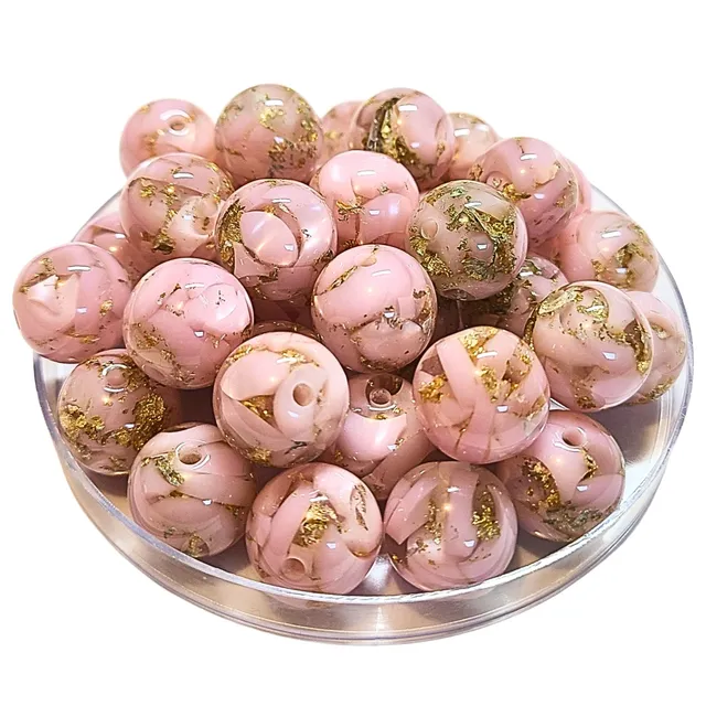 ARTSHOP Boules 16MM 314 perles rose clair x15 effet Murano