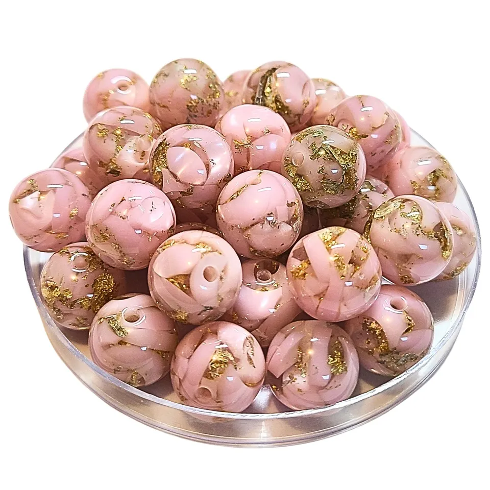 ARTSHOP Boules 16MM 314 perles rose clair x15 effet Murano
