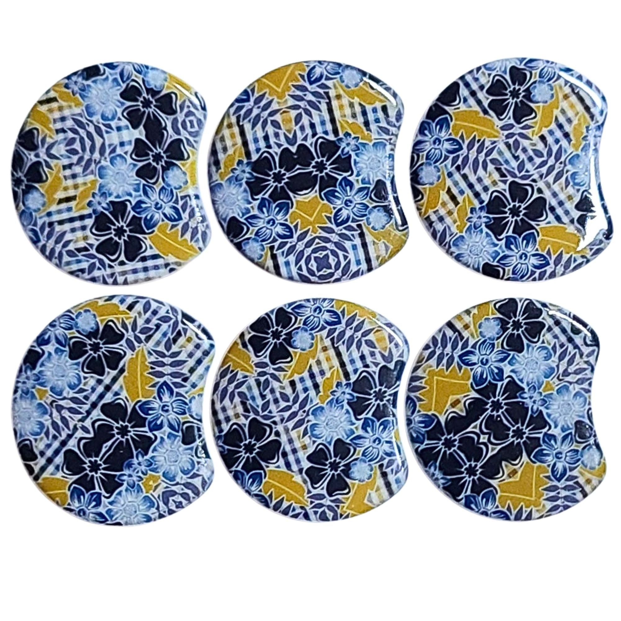 ARTSHOP Palets Lune 1054 palet incurvé fleurs 37mm x1