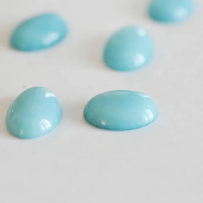 Gingerlily Pierres DIY cabochon jade turquoise ovale 18x13mm G591