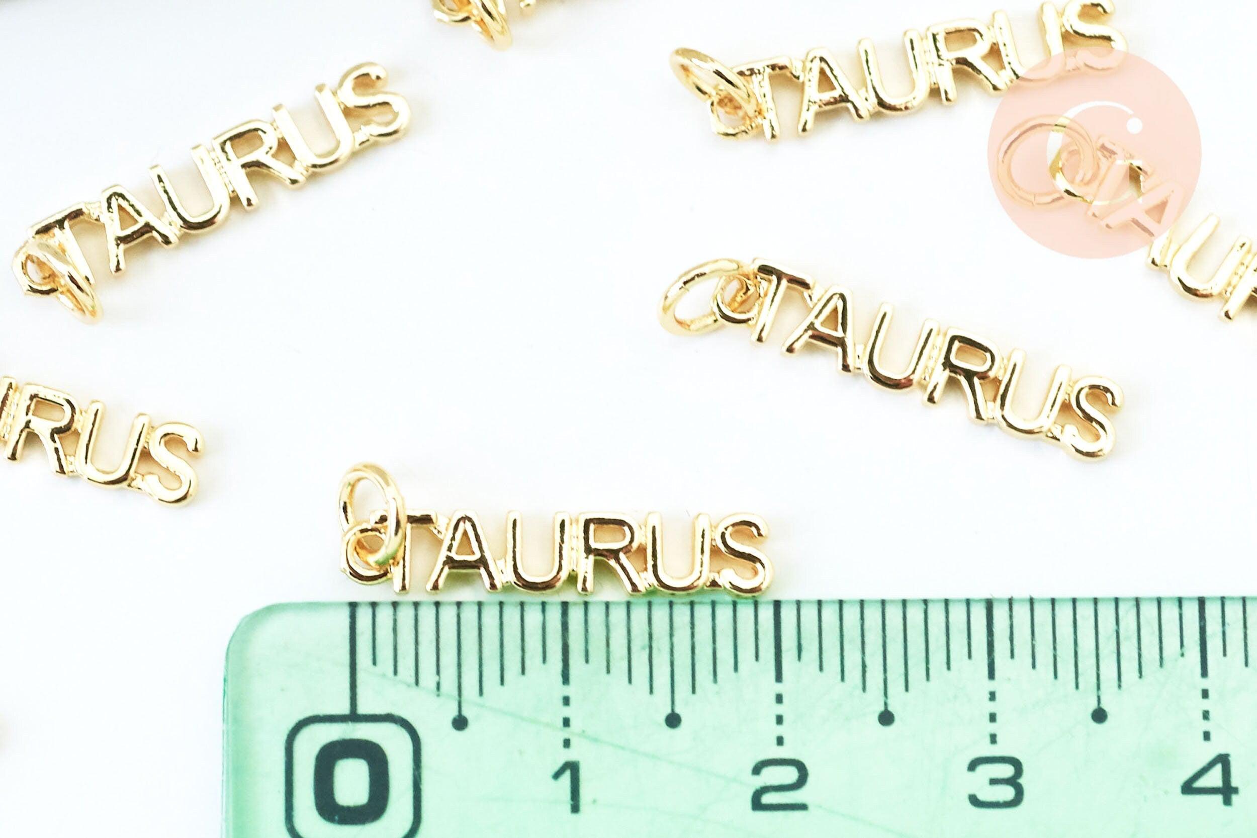 Gingerlily Pendentifs G6043 breloque Taureau laiton doré 20mm