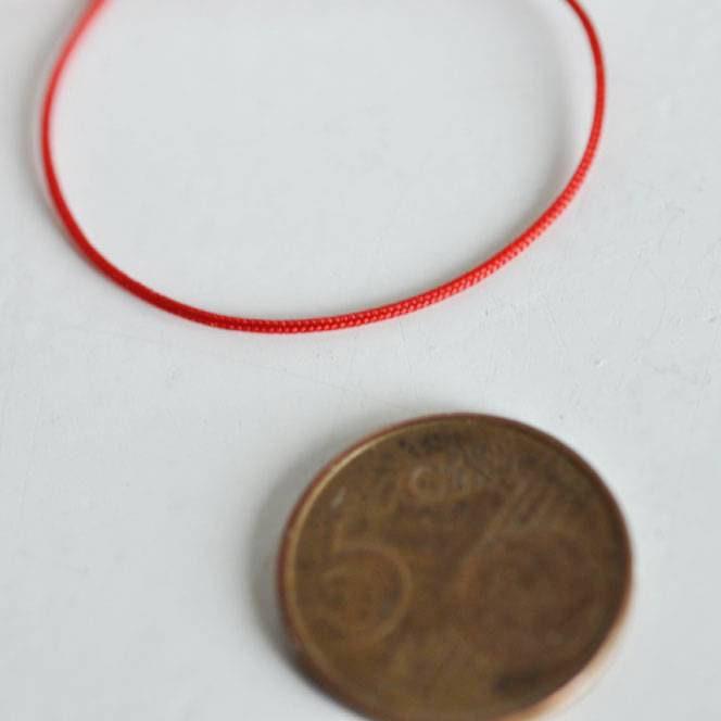 Gingerlily Cordons G3218 cordon polyester rouge 0,7mm 5m