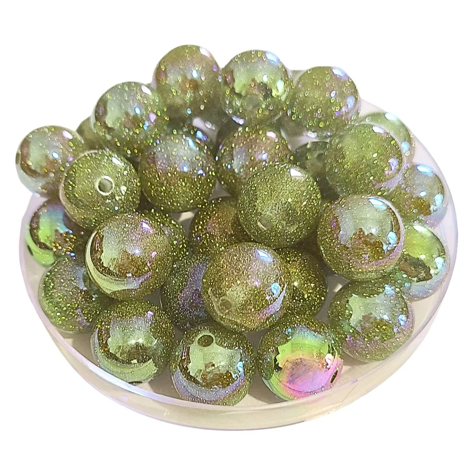 ARTSHOP Boules Glitters 272 boule lime AB 16mm x15