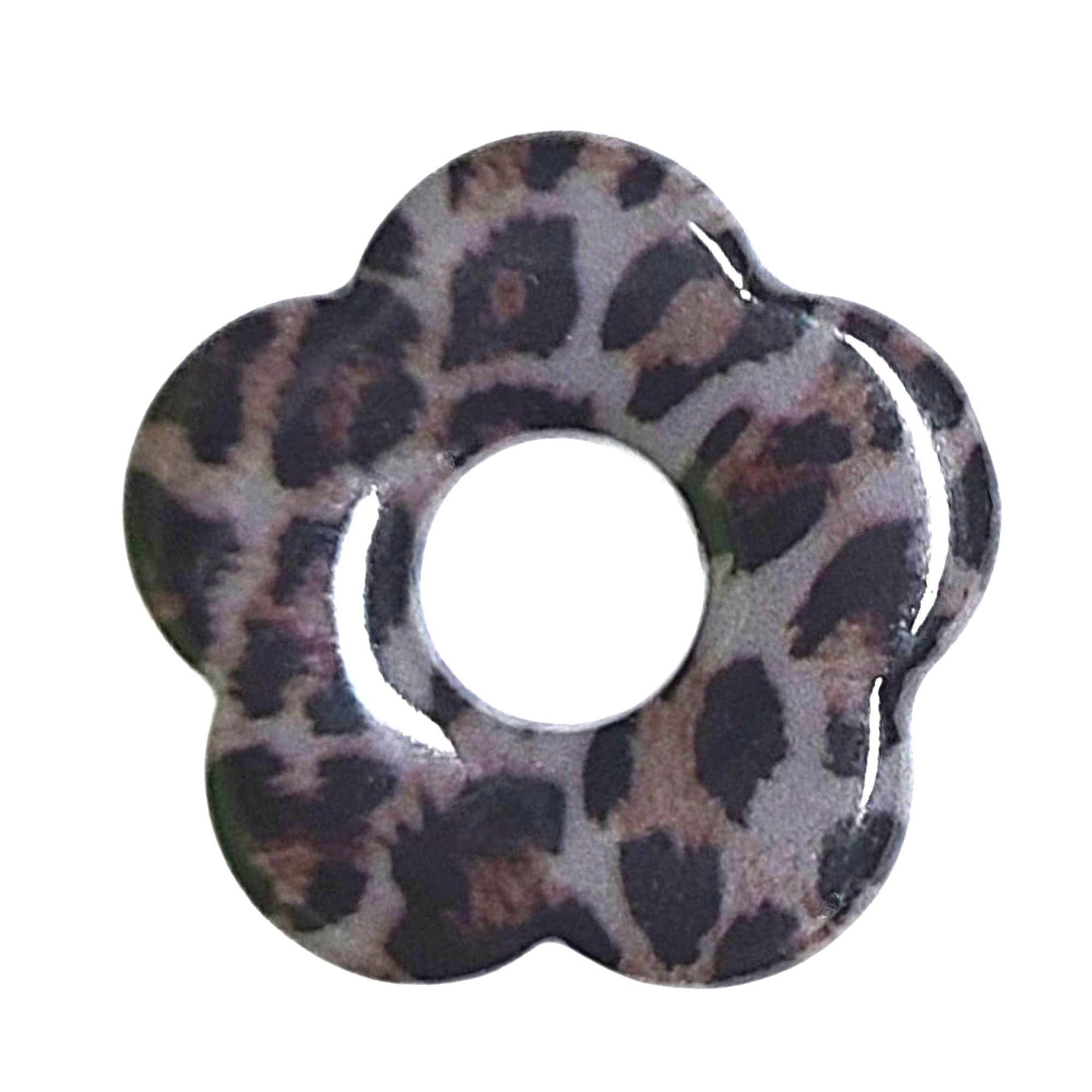 ARTSHOP Flower power 70 Capucine pendentif fleur 27mm léopard