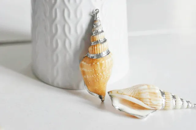 Gingerlily Perles G1498 pendentif coquillage Conch 58mm