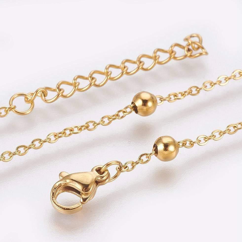Gingerlily Chaînes Satellite Bracelet Cheville Doré 23,7cm