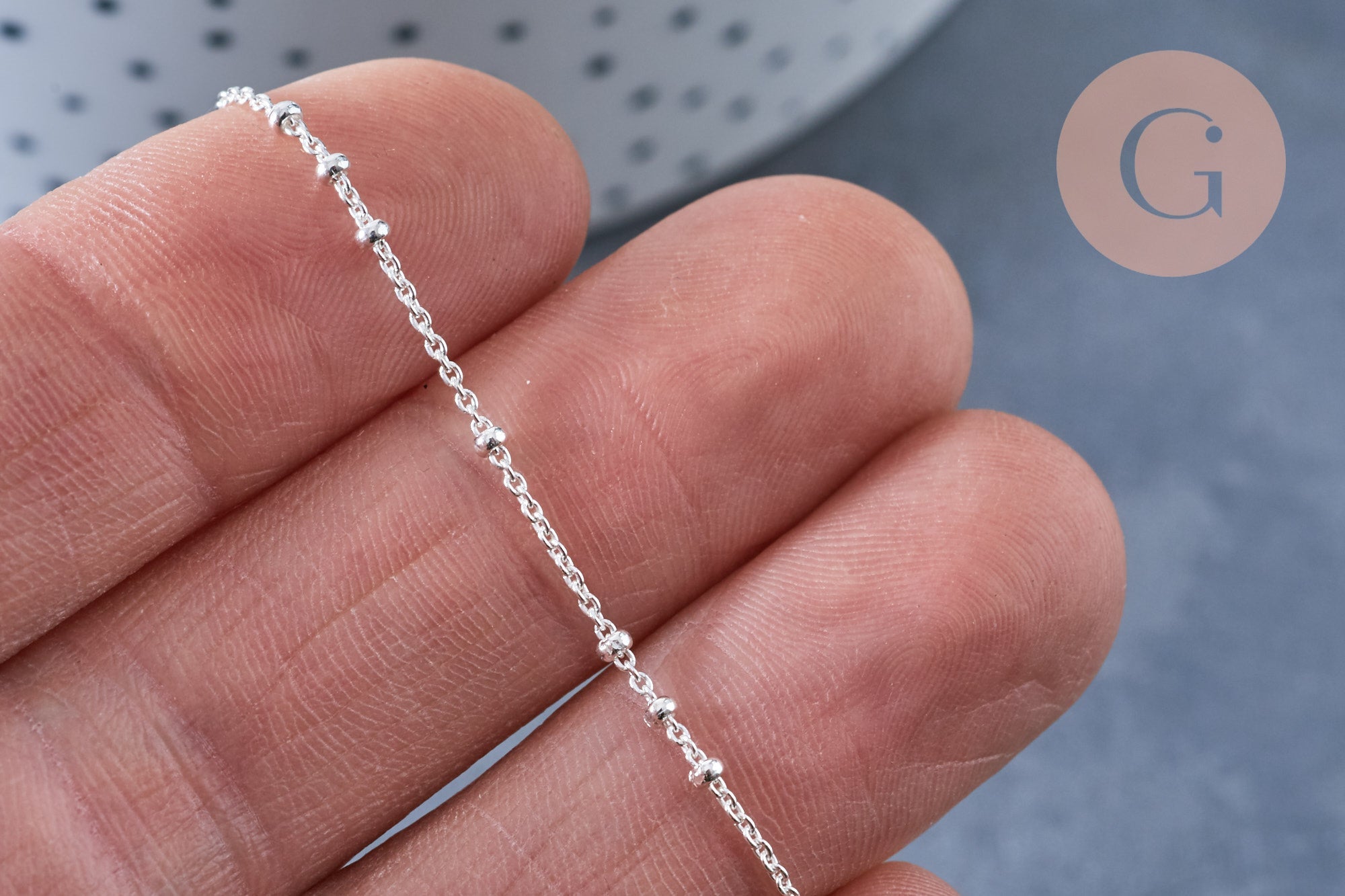 Gingerlily Chaînes G8064 chaîne cheville argent 925 22,8cm