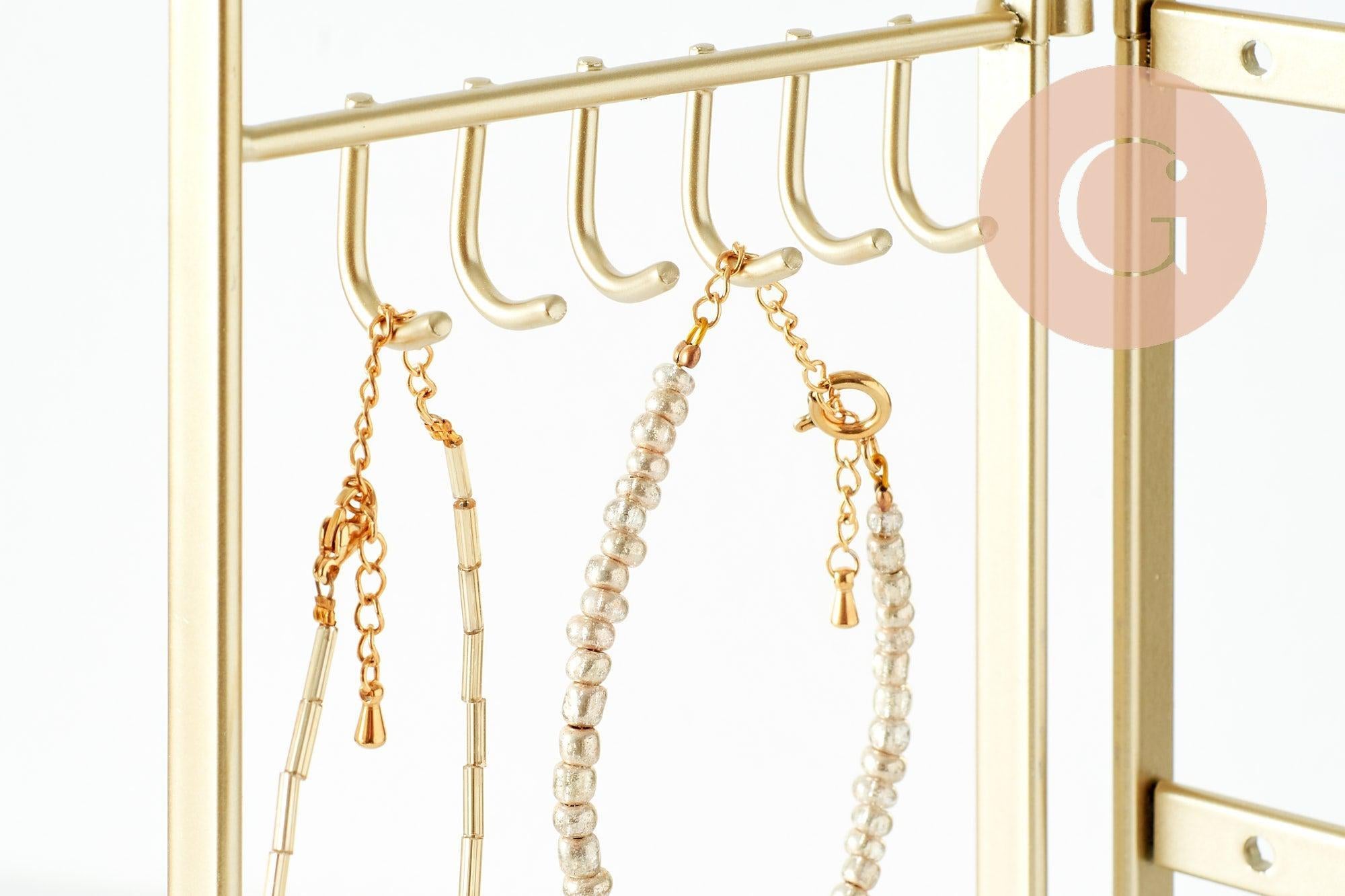 Gingerlily Boîtes Présentoir G9477 porte-bijoux laiton doré 28cm