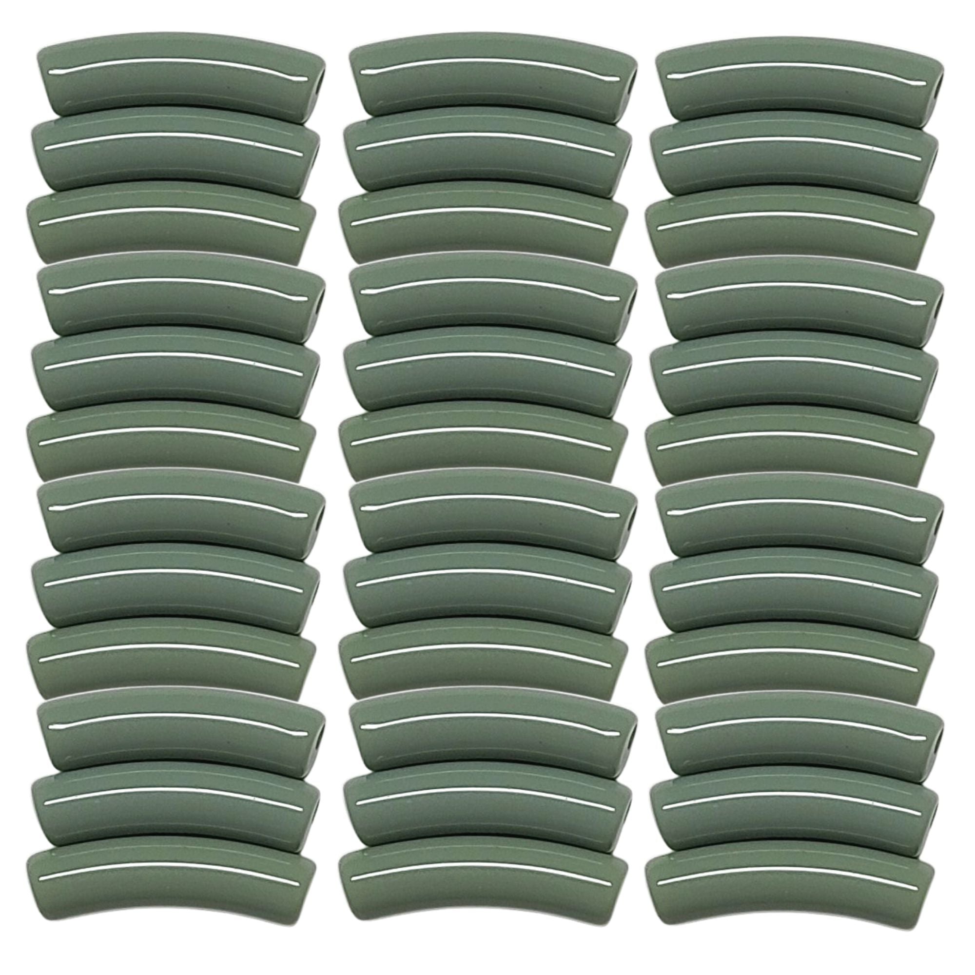 ARTSHOP TINY Tubes tube incurvé vert militaire 5mm x10