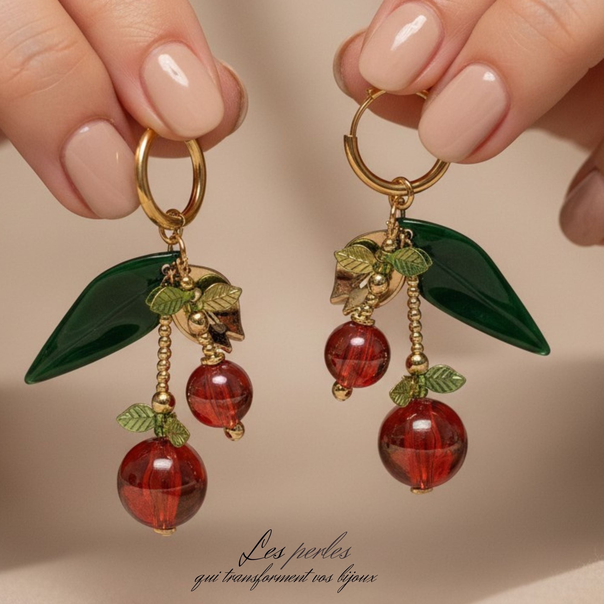 ARTSHOP CREOLES Cerisette kit boucles d'oreilles créoles 7 cm