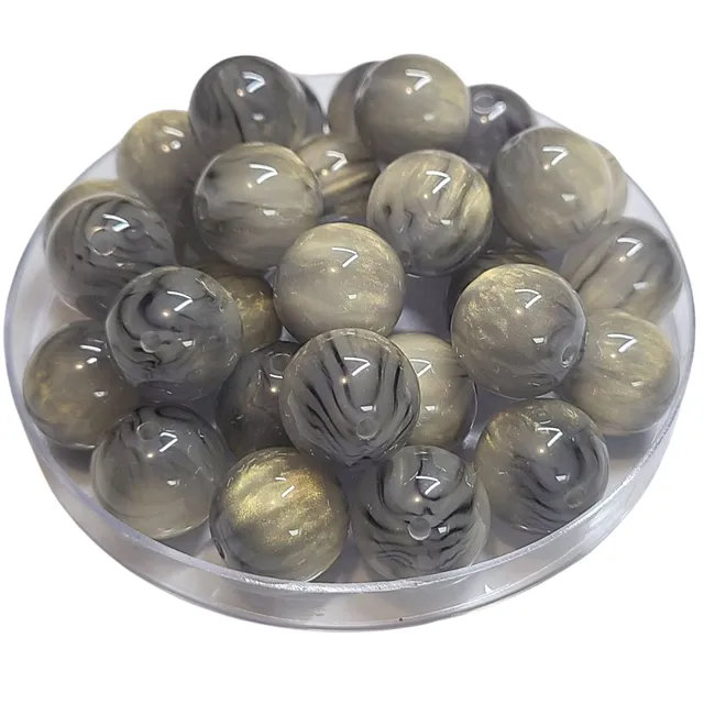ARTSHOP Boules 16MM 358 perle gris souris scintillante