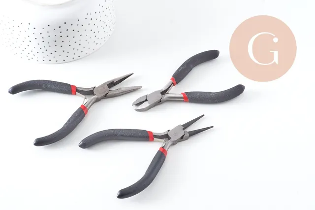 Gingerlily 3 Pinces bijoux G10937 acier carbone 130mm