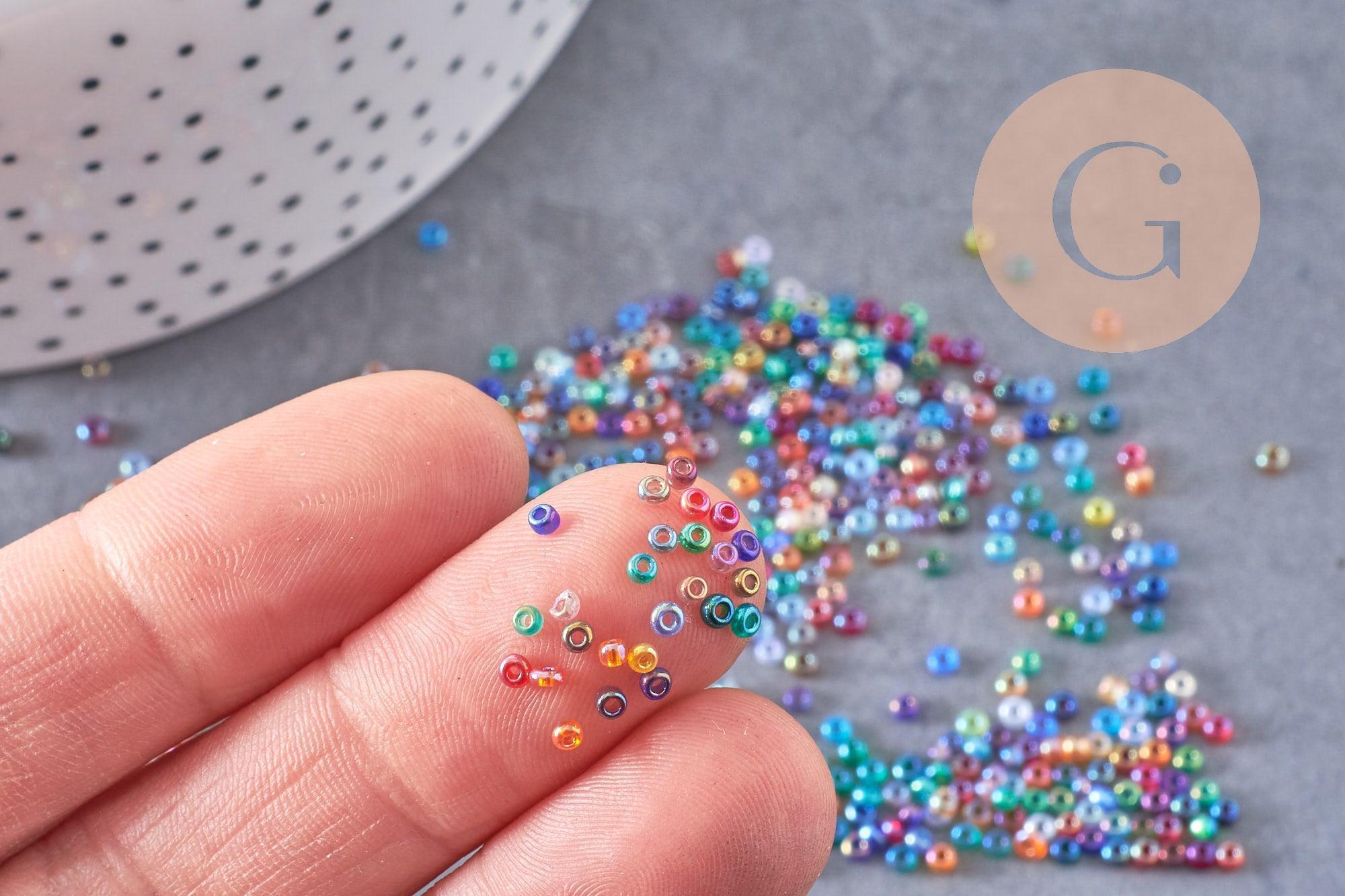 Gingerlily Perles rocaille G10397 multicolore 2 mm 10 g