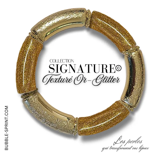 ARTSHOP Signature Paillettes dorées kit bracelet